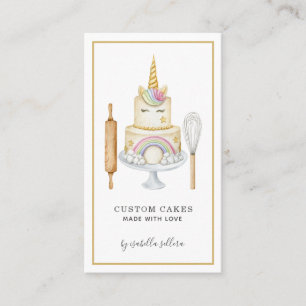 Bakery Pastry Chef Cake And Baking Utensils  Business Card