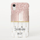 Bakery Pastry Chef Modern Rose Gold Drips #2