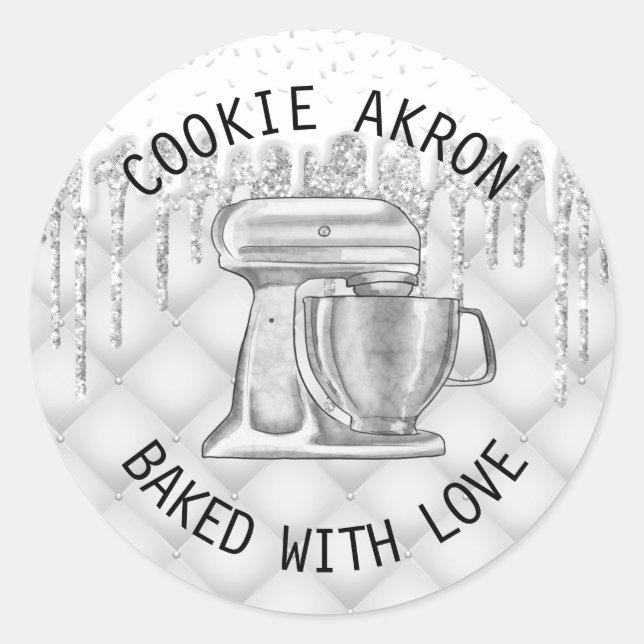 Bakery Pastry Frosting Drips Cookie Label (Front)