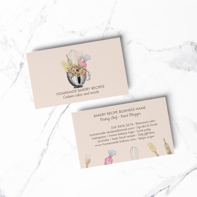 Bakery pastry hand tools business card (Bakery pastry hand tools business card)