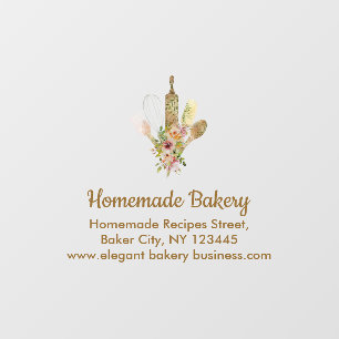 Bakery Pastry Owner Cooking chef Window Cling