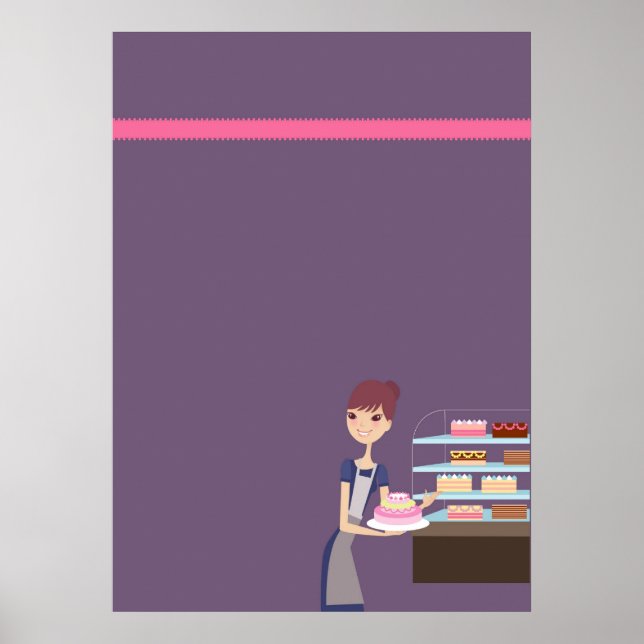 Bakery/Pastry Shop 4 Blank Poster/Print D3 Poster (Front)