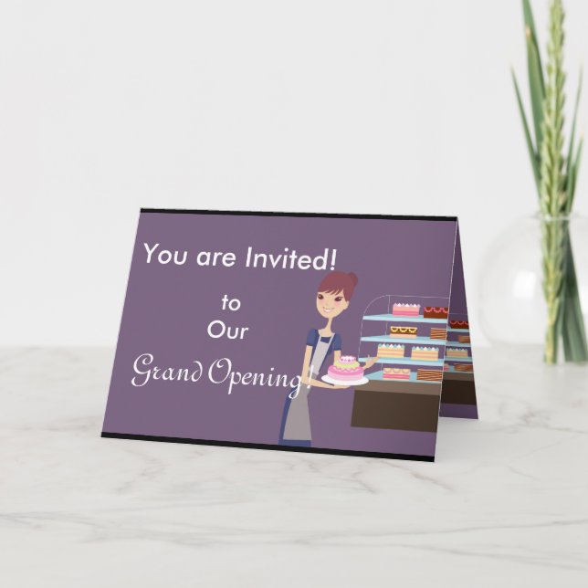 Bakery/Pastry Shop 4 Design Invitation (Front)