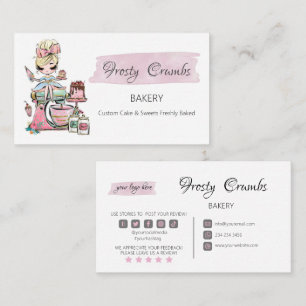 Bakery Pastry Sweets Cupcakes   Business Card