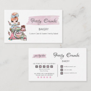Bakery Pastry Sweets Cupcakes   Business Card