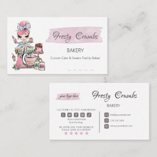 Bakery Pastry Sweets Cupcakes Business Card
