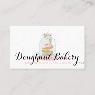 Bakery Pastry Sweets Tasty Doughnut Business Card