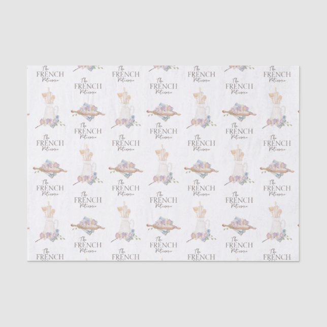 Bakery Patisserie Cafe Business Tissue Paper (Front)