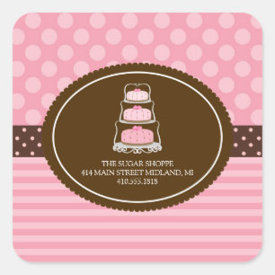 Bakery Pretty Pastel Product Label Stickers