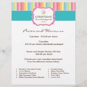 Bakery Price List Flyer
