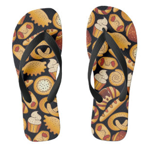 Bakery products flip flops