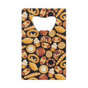 Bakery products wallet bottle opener