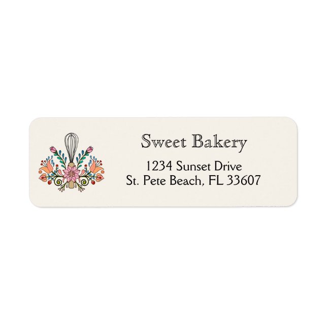 Bakery Return Address Label (Front)