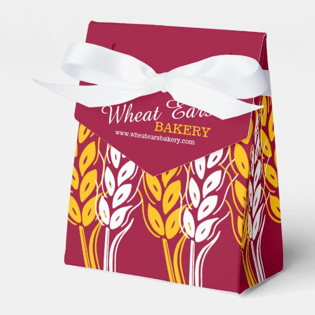 Bakery samples wheat red promotional gift box (Front Side)