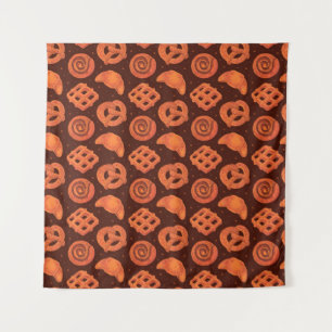 Bakery seamless pattern, texture. Boulangerie shop Tapestry