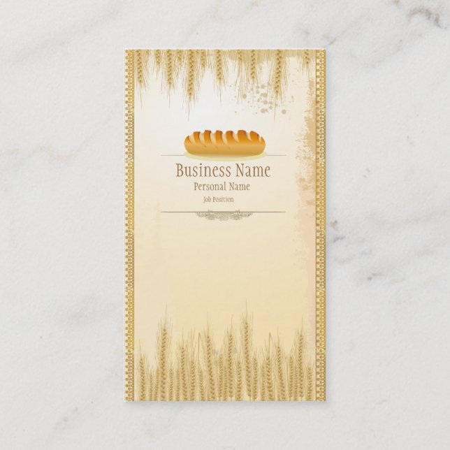 Bakery Shop Business Cards (Front)