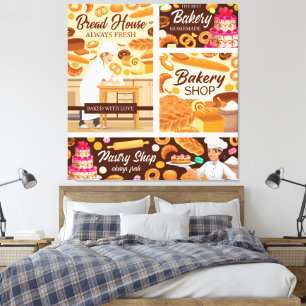 Bakery shop canvas print