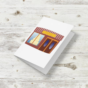 Bakery Shop Front Cake Store  Card