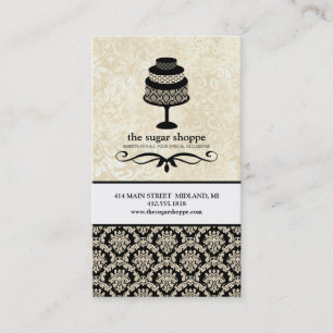 Bakery Shop or Cake Designer Business Cards
