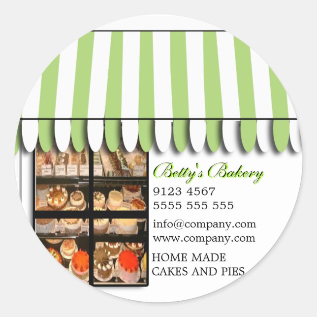 Bakery Shop Sticker (Front)