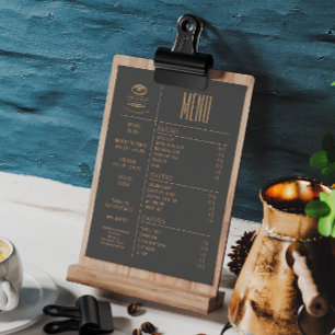 Bakery Small Caffee Table Menu