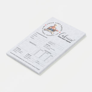 Bakery Store Pastry Chef Cake Baker Order Form Post-it Notes