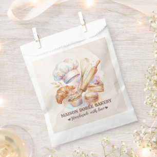 Bakery Store Pastry Chef Dessert Sweets Cake Baker Favour Bag
