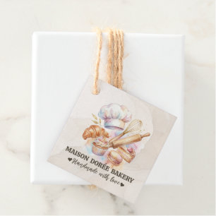 Bakery Store Pastry Chef Dessert Sweets Cake Baker Favour Tags