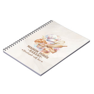 Bakery Store Pastry Chef Dessert Sweets Cake Baker Notebook