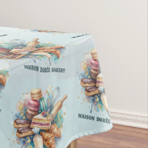 Bakery Store Pastry Chef Dessert Sweets Cake Baker Tablecloth