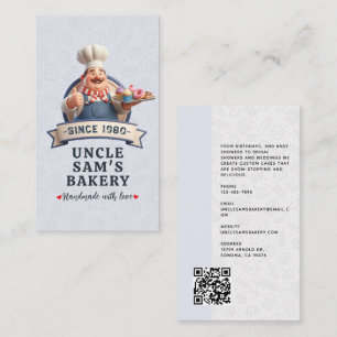 Bakery Store Pastry Chef Desserts Sweets Cake Shop Business Card