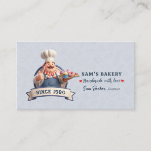 Bakery Store Pastry Chef Desserts Sweets Cake Shop Business Card