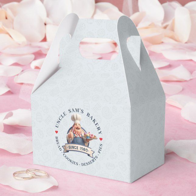 Bakery Store Pastry Chef Desserts Sweets Cake Shop Favor Box (Wedding)