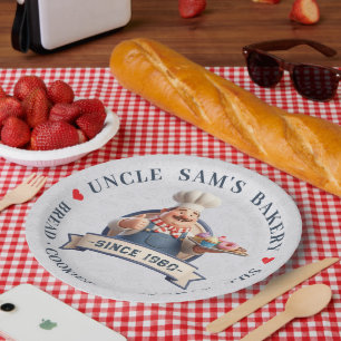 Bakery Store Pastry Chef Desserts Sweets Cake Shop Paper Plate