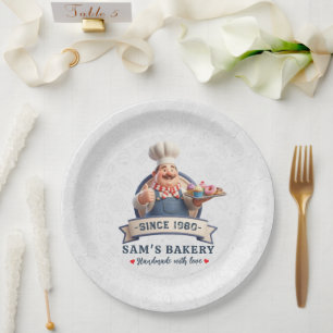 Bakery Store Pastry Chef Desserts Sweets Cake Shop Paper Plate