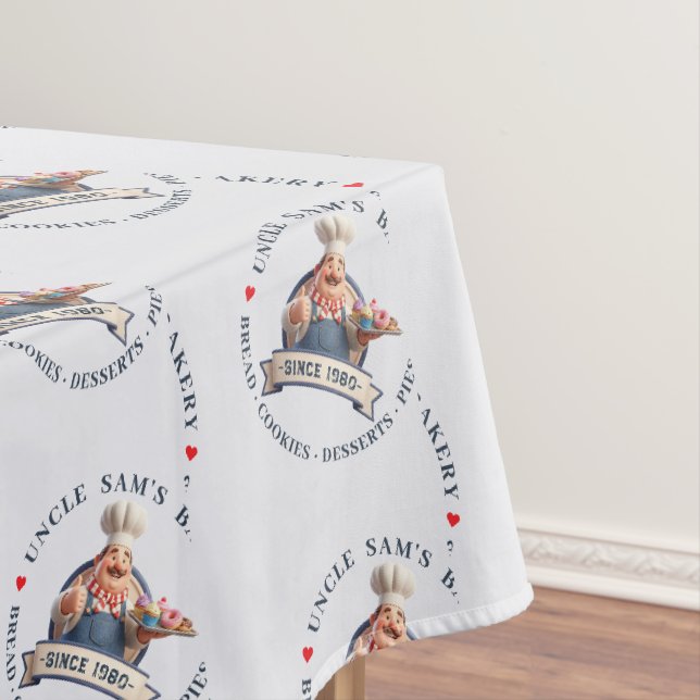 Bakery Store Pastry Chef Desserts Sweets Cake Shop Tablecloth (In Situ)