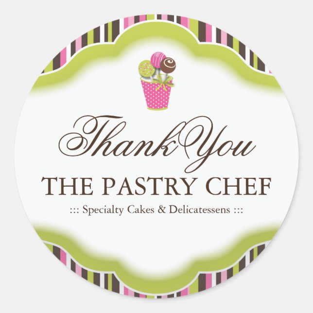 Bakery Thank You Stickers (Front)