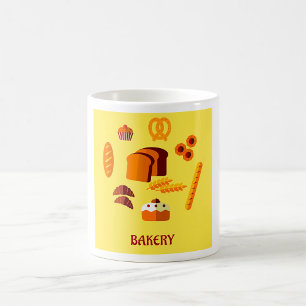 Bakery Themed Bread Pastries and Sweets  Coffee Mug