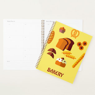 Bakery Themed Bread Pastries and Sweets Planner