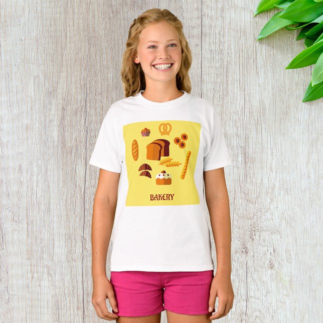 Bakery Themed Bread Pastries and Sweets  T-Shirt (Creator Uploaded)