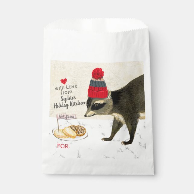 Bakery treat bags Christmas cookies personalized (Front)