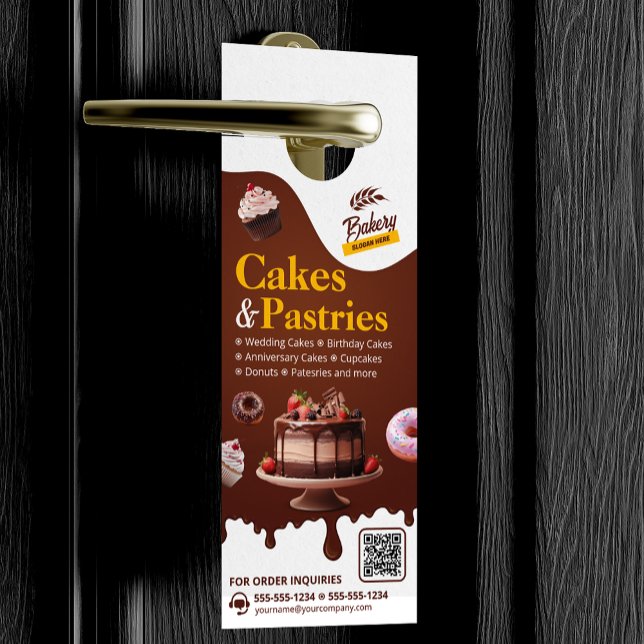 Bakery Wedding Birthday & Anniversary Cake Pastry Door Hanger (Creator Uploaded)
