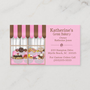 Bakery Window Business Cards