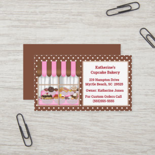   Bakery Window with Desserts Business Cards