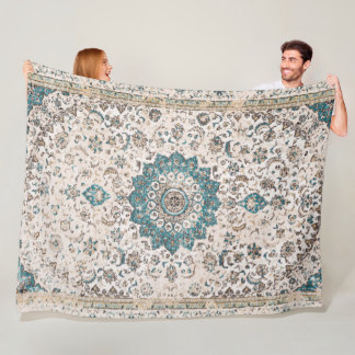 Bakhshaish Azerbaijan Northwest Persian Carpet Pri Fleece Blanket