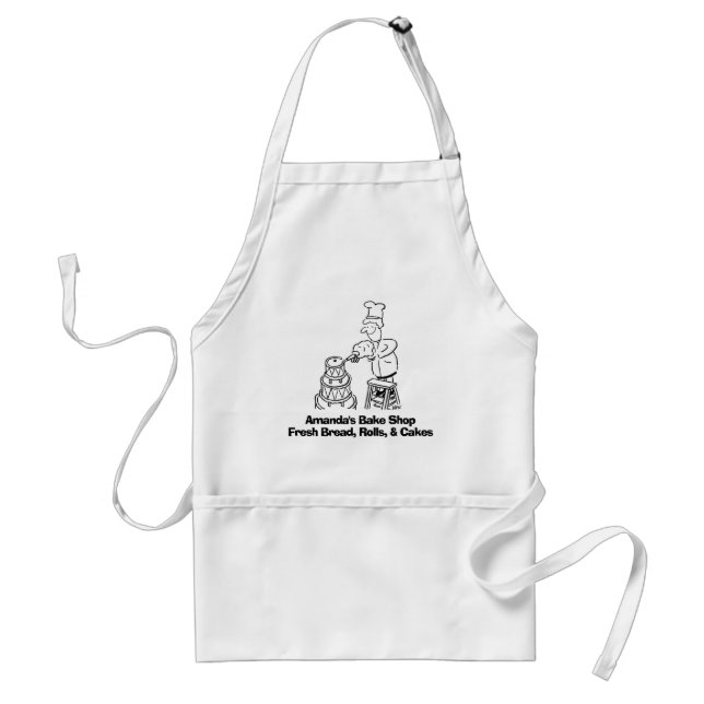 Baking and Cake Making. Bakers Shop Apron (Front)