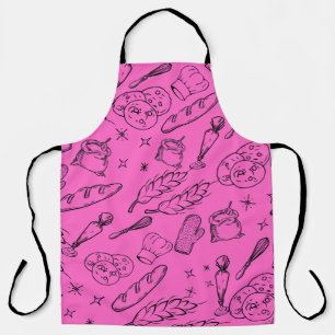 baking and cooking tools and food modern baker apron