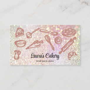 Baking and Cooking Utensil Bakery Business Card