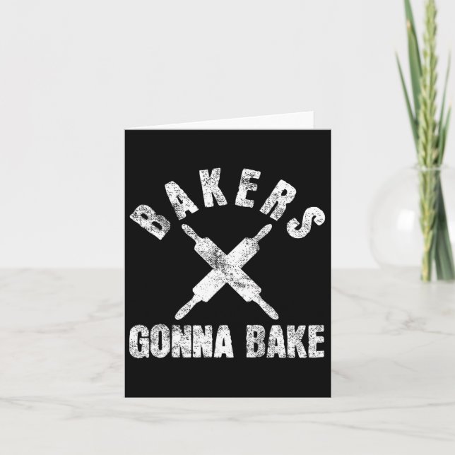 Baking Baker Bakery  Card (Front)