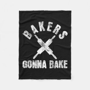 Baking Baker Bakery Fleece Blanket